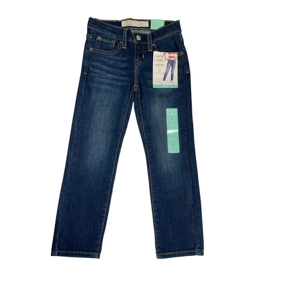 Levi s Signature Gold Girls Jeans Skinny Size 5 iconic Stretch  NWT